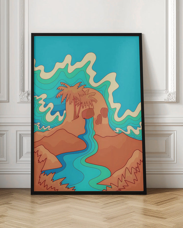Sea Skull - Stretched Canvas, Poster or Fine Art Print I Heart Wall Art