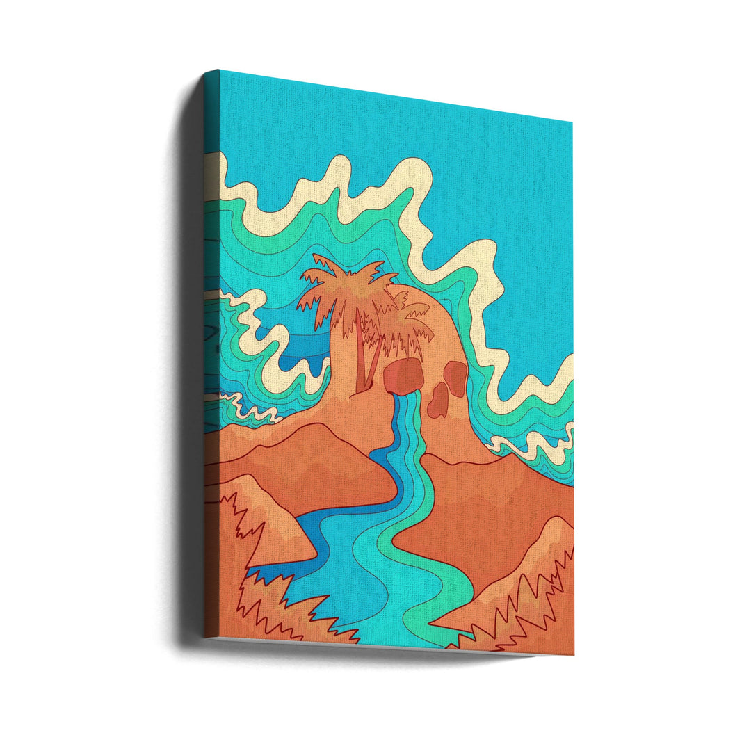Sea Skull - Stretched Canvas, Poster or Fine Art Print I Heart Wall Art