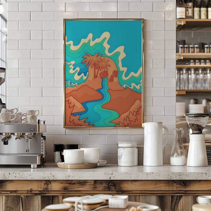 Sea Skull - Stretched Canvas, Poster or Fine Art Print I Heart Wall Art