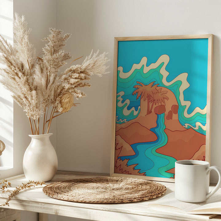 Sea Skull - Stretched Canvas, Poster or Fine Art Print I Heart Wall Art