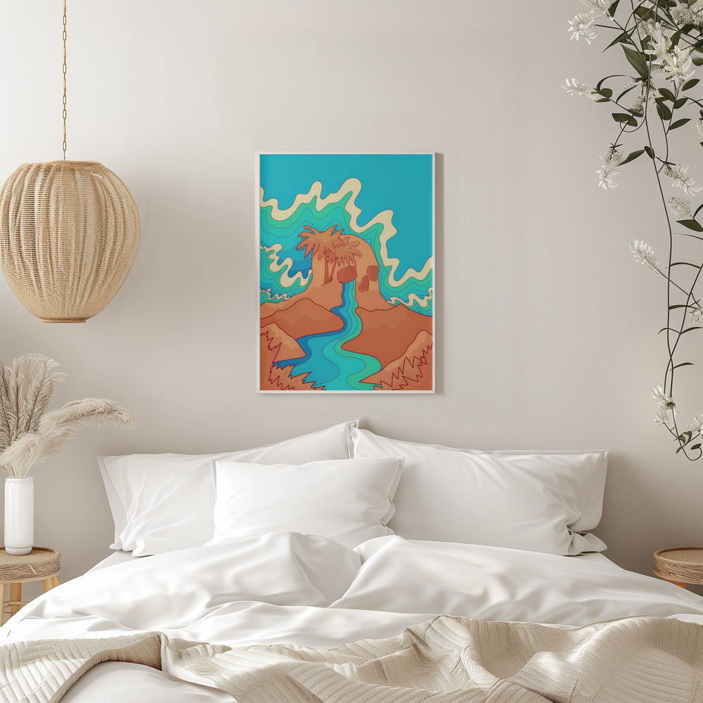 Sea Skull - Stretched Canvas, Poster or Fine Art Print I Heart Wall Art