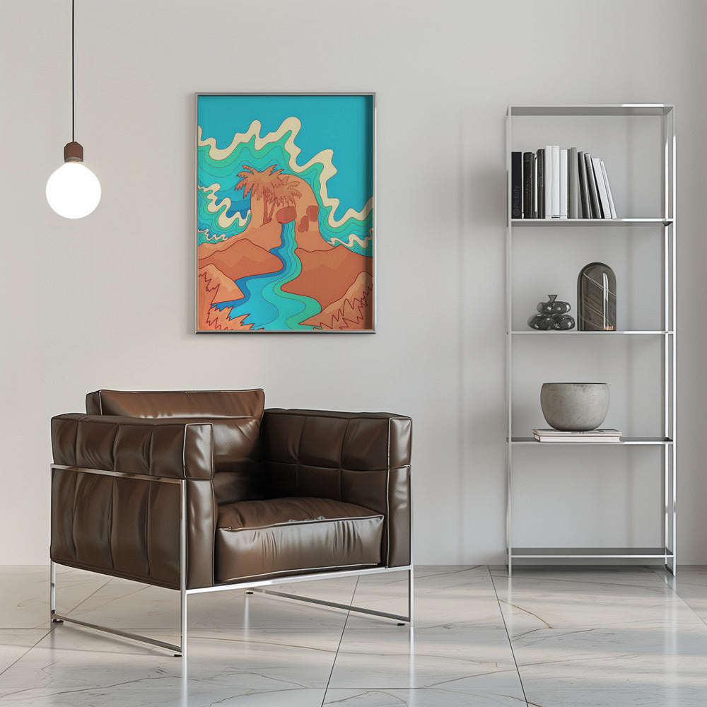 Sea Skull - Stretched Canvas, Poster or Fine Art Print I Heart Wall Art