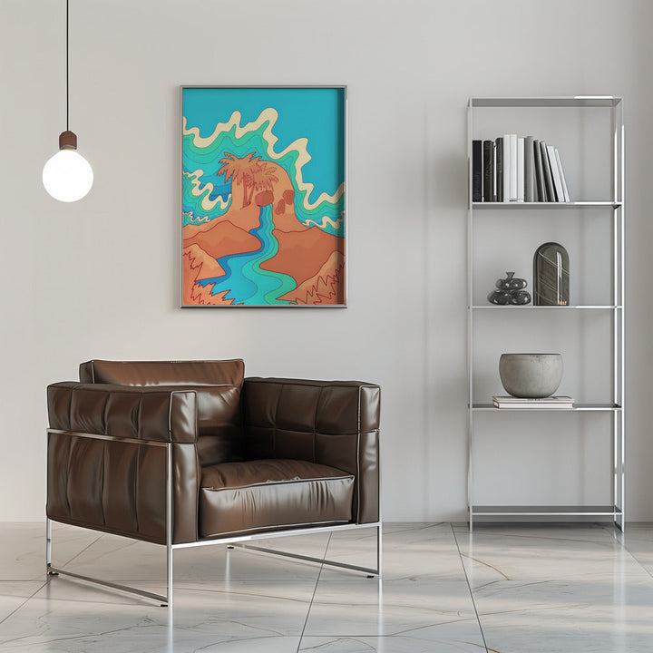 Sea Skull - Stretched Canvas, Poster or Fine Art Print I Heart Wall Art