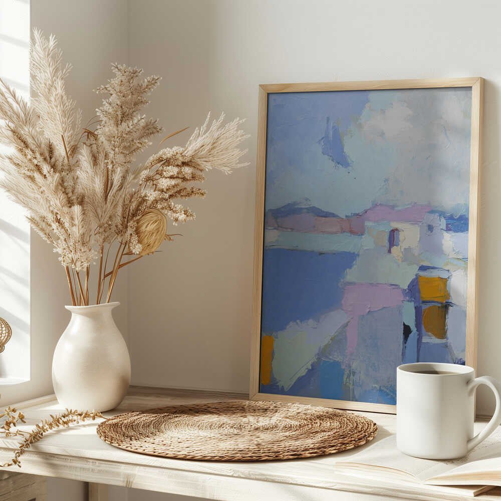 Sea View After the Rain - Stretched Canvas, Poster or Fine Art Print - I Heart Wall Art - Poster Print, Canvas Print or Framed Art Print