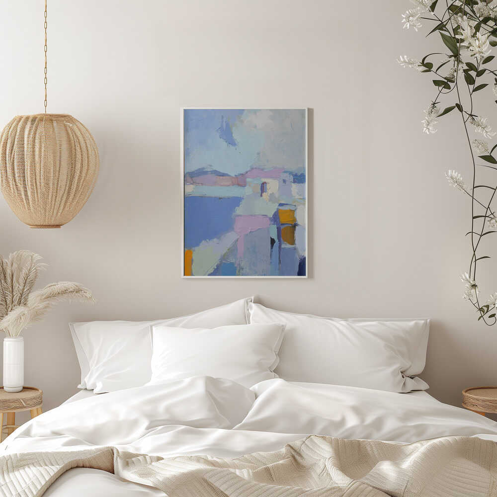 Sea View After the Rain - Stretched Canvas, Poster or Fine Art Print - I Heart Wall Art - Poster Print, Canvas Print or Framed Art Print