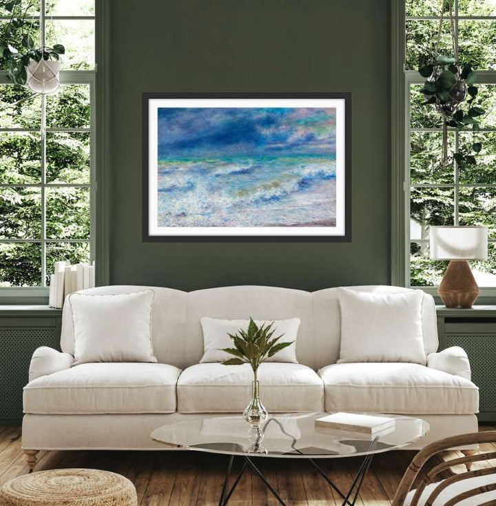 Seascape (1897) by Renoir - Fine Art or Canvas Print - I Heart Wall Art - Poster Print, Canvas Print or Framed Art Print