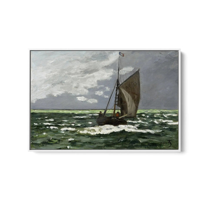 Seascape, Storm (1866) by Claude Monet  - Stretched Canvas Print or Framed Fine Art Print - Artwork I Heart Wall Art Australia 