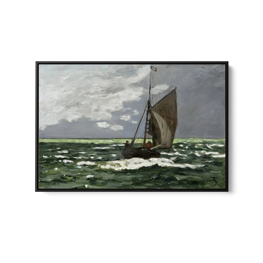 Seascape, Storm (1866) by Claude Monet  - Stretched Canvas Print or Framed Fine Art Print - Artwork I Heart Wall Art Australia 