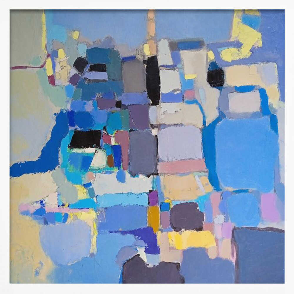 Seaside Blue - Square Stretched Canvas, Poster or Fine Art Print - I Heart Wall Art - Poster Print, Canvas Print or Framed Art Print