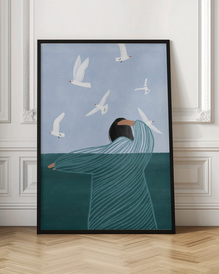 Seaside - Stretched Canvas, Poster or Fine Art Print I Heart Wall Art