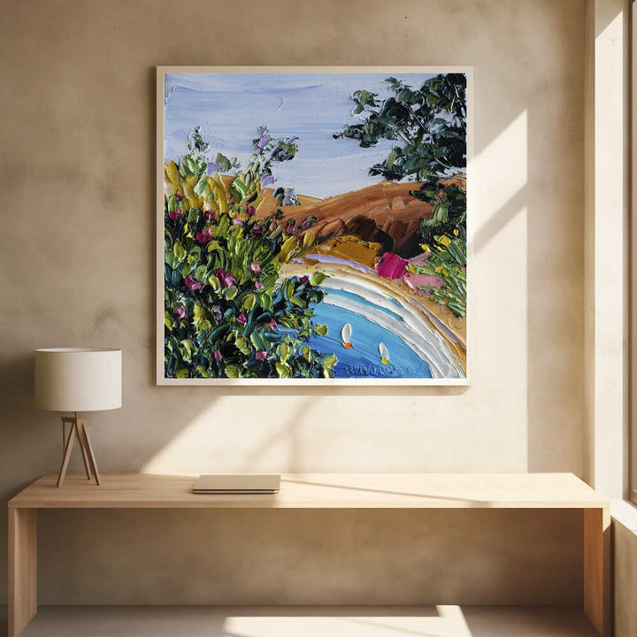 Seeing pink - Square Stretched Canvas, Poster or Fine Art Print by Angela Hawkey - I Heart Wall Art - Poster Print, Canvas Print or Framed Art Print