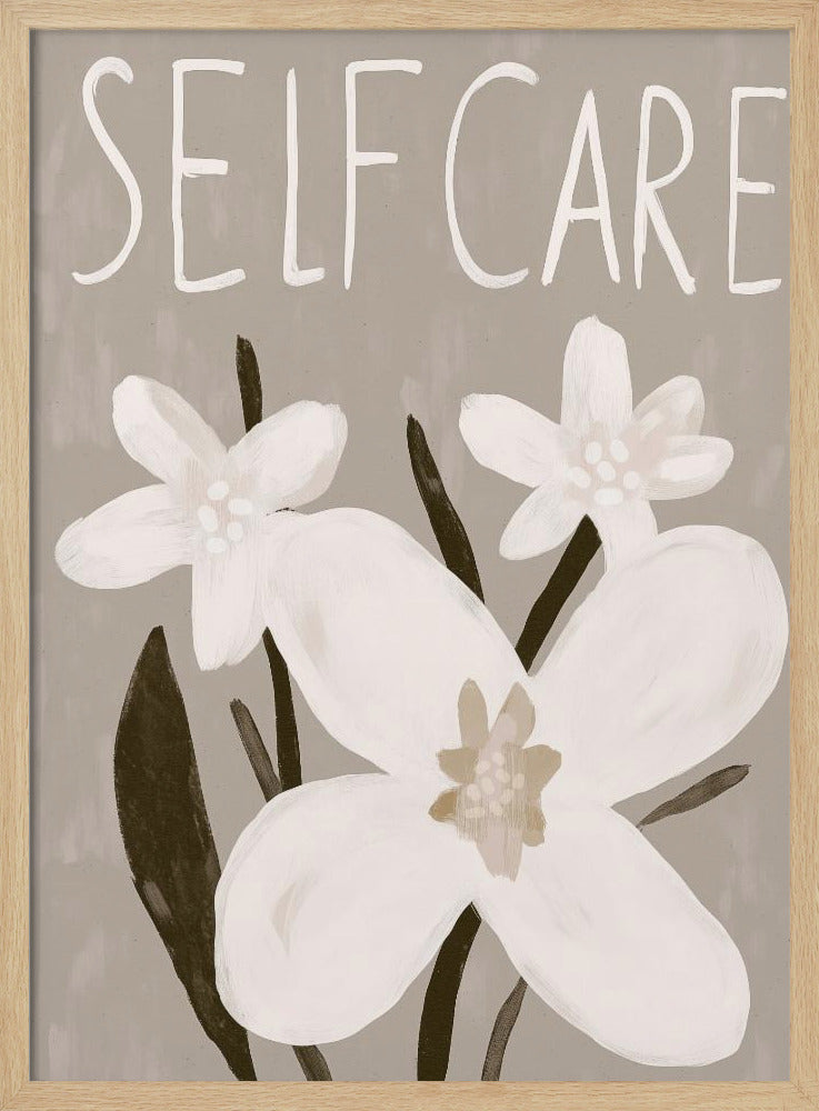 Selfcare - Stretched Canvas, Poster or Fine Art Print I Heart Wall Art