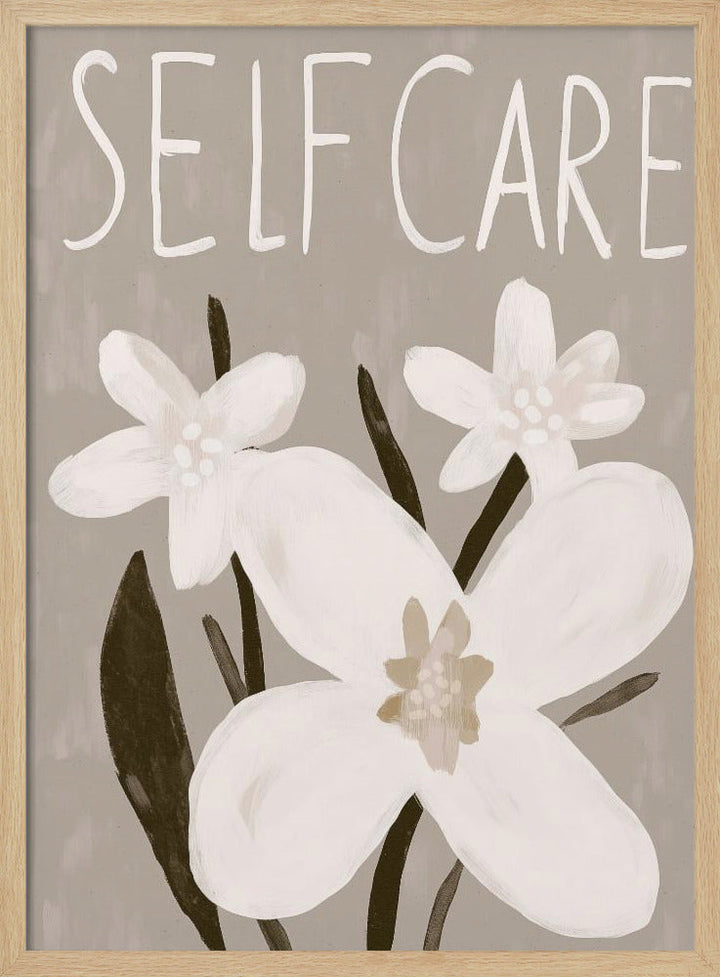 Selfcare - Stretched Canvas, Poster or Fine Art Print I Heart Wall Art
