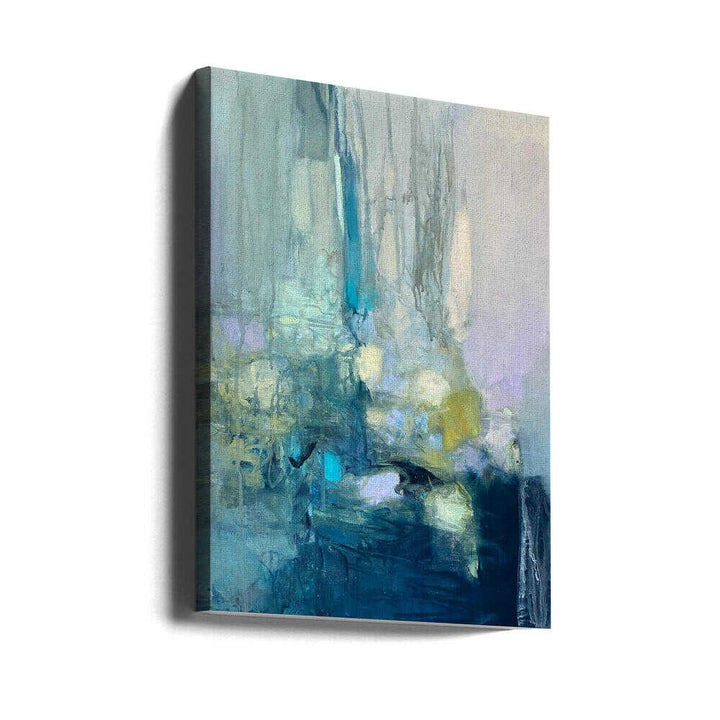 Serene Blue Depths - Stretched Canvas Poster or Fine Art Print
