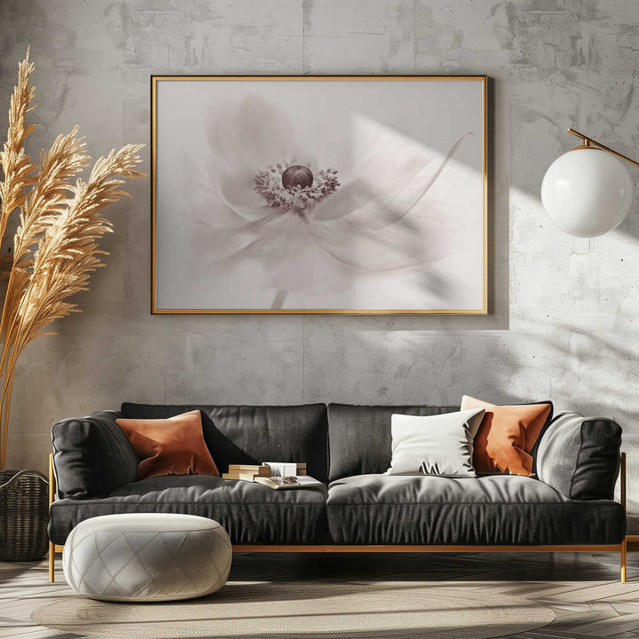Serene Floral Beauty - Photographic Stretched Canvas Poster or Fine Art Print