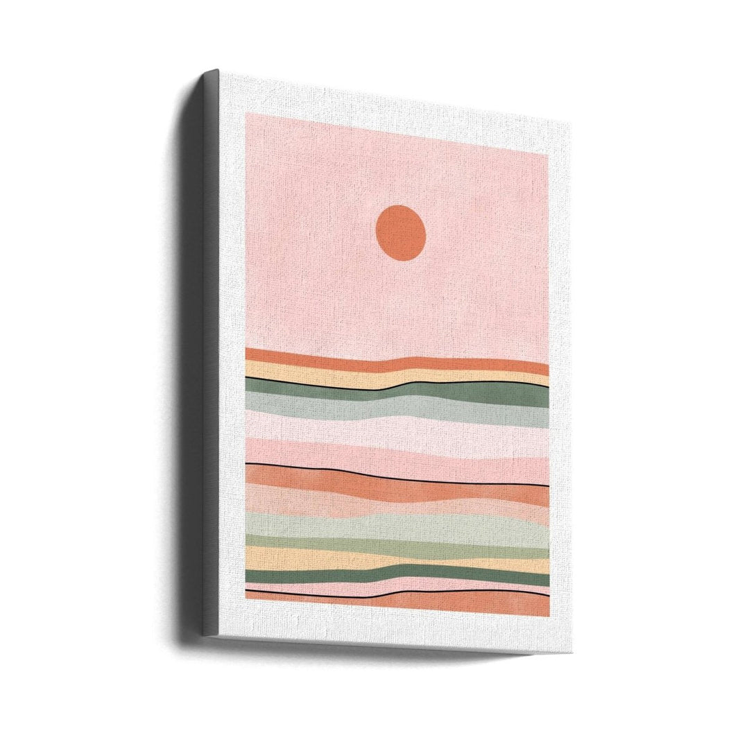 Serene Horizon Lines - Stretched Canvas, Poster or Fine Art Print - I Heart Wall Art - Poster Print, Canvas Print or Framed Art Print