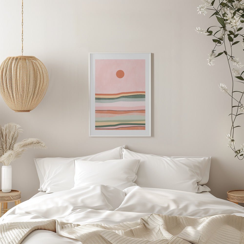 Serene Horizon Lines - Stretched Canvas, Poster or Fine Art Print - I Heart Wall Art - Poster Print, Canvas Print or Framed Art Print