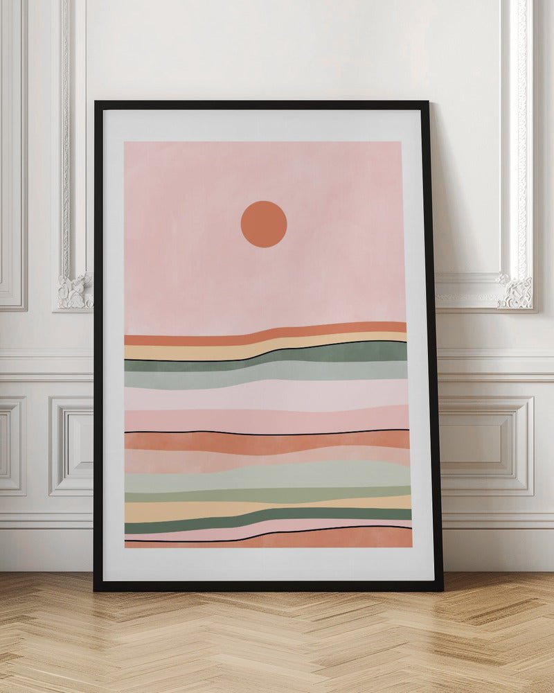 Serene Horizon Lines - Stretched Canvas, Poster or Fine Art Print - I Heart Wall Art - Poster Print, Canvas Print or Framed Art Print
