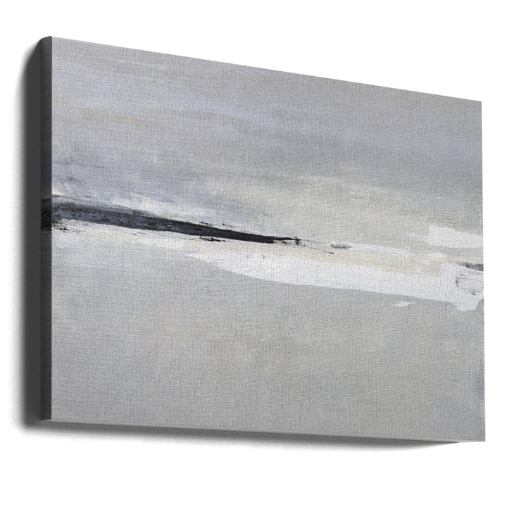 Serene Horizon with Soft Gray and White Tones - Stretched Canvas, Poster or Fine Art Print - I Heart Wall Art - Poster Print, Canvas Print or Framed Art Print