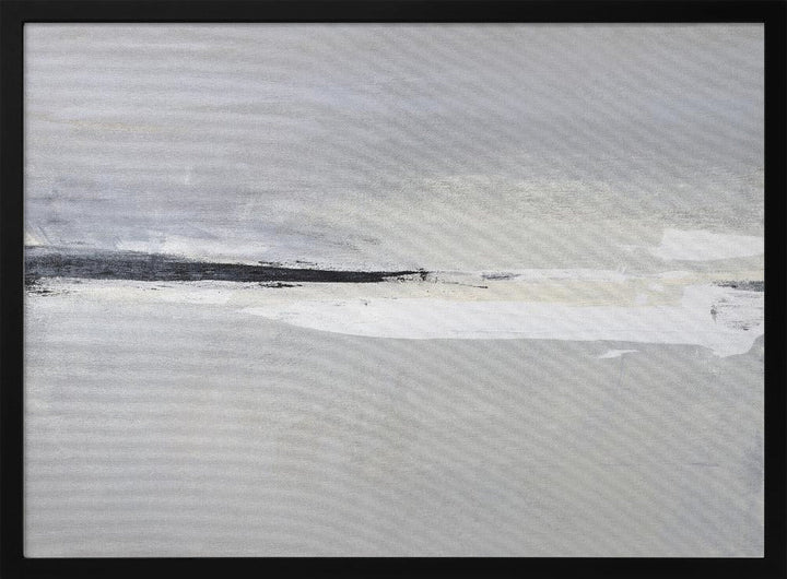 Serene Horizon with Soft Gray and White Tones - Stretched Canvas, Poster or Fine Art Print - I Heart Wall Art - Poster Print, Canvas Print or Framed Art Print