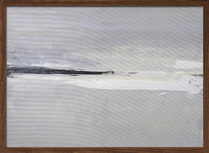 Serene Horizon with Soft Gray and White Tones - Stretched Canvas, Poster or Fine Art Print - I Heart Wall Art - Poster Print, Canvas Print or Framed Art Print