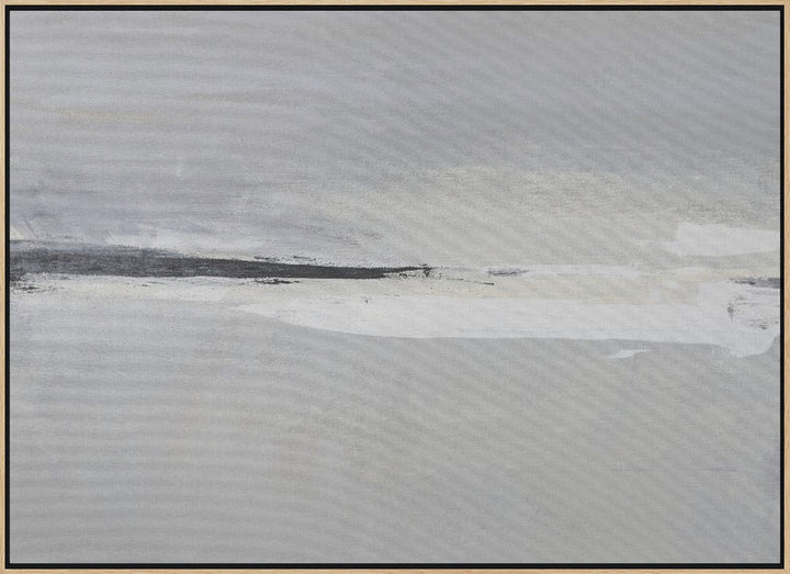 Serene Horizon with Soft Gray and White Tones - Stretched Canvas, Poster or Fine Art Print - I Heart Wall Art - Poster Print, Canvas Print or Framed Art Print