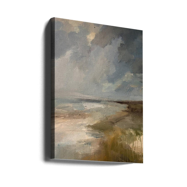 Serene Ocean View Under a Dramatic Sky - Stretched Canvas, Poster or Fine Art Print - I Heart Wall Art - Poster Print, Canvas Print or Framed Art Print
