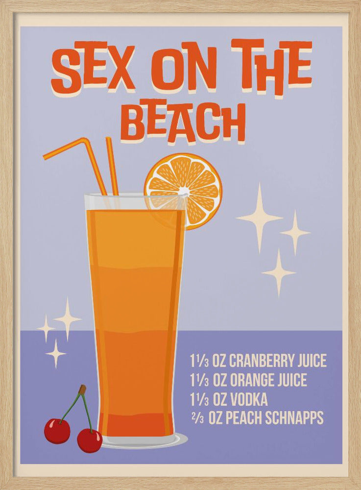 Sex on the Beach - Stretched Canvas, Poster or Fine Art Print I Heart Wall Art