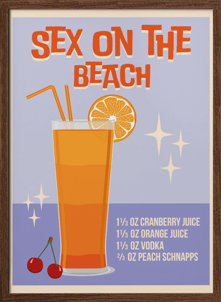 Sex on the Beach - Stretched Canvas, Poster or Fine Art Print I Heart Wall Art