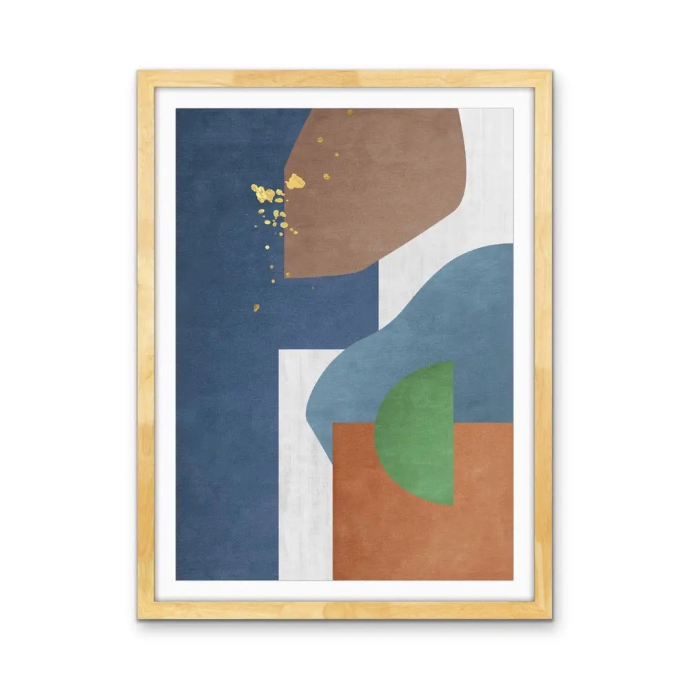 Shape and Texture Series -  Print Eight  - Colourful Abstract Geometric Art and Canvas Print Series I Heart Wall Art Australia 
