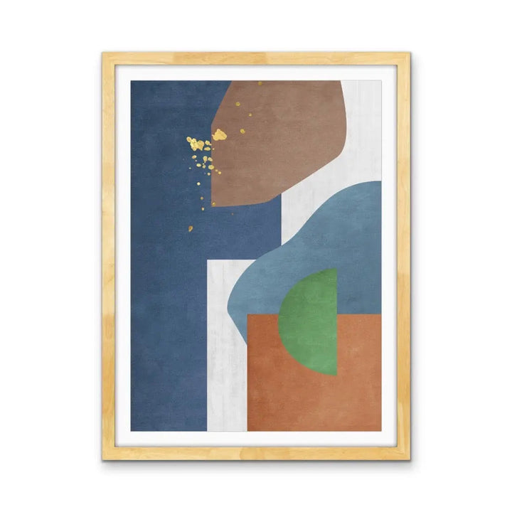 Shape and Texture Series -  Print Eight  - Colourful Abstract Geometric Art and Canvas Print Series I Heart Wall Art Australia 