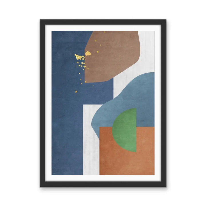 Shape and Texture Series -  Print Eight  - Colourful Abstract Geometric Art and Canvas Print Series I Heart Wall Art Australia 