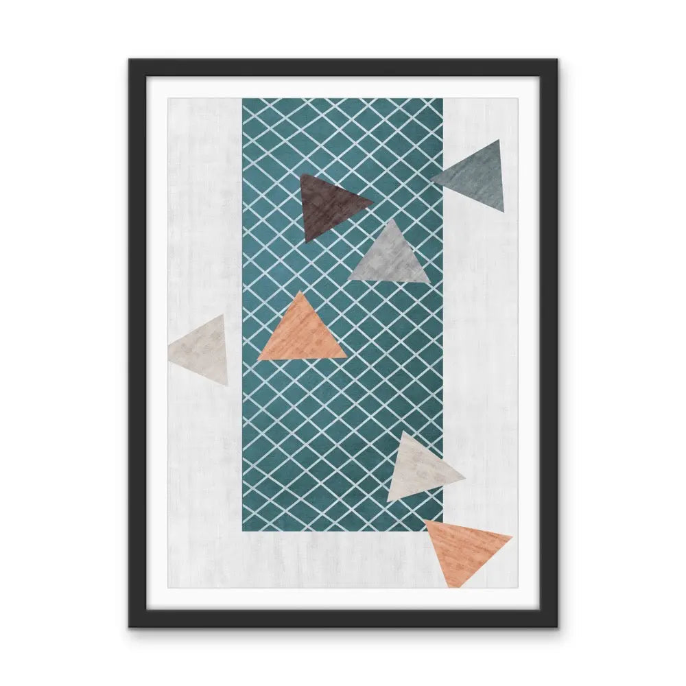 Shape and Texture Series -  Print Five  - Colourful Abstract Geometric Art and Canvas Print Series I Heart Wall Art Australia 