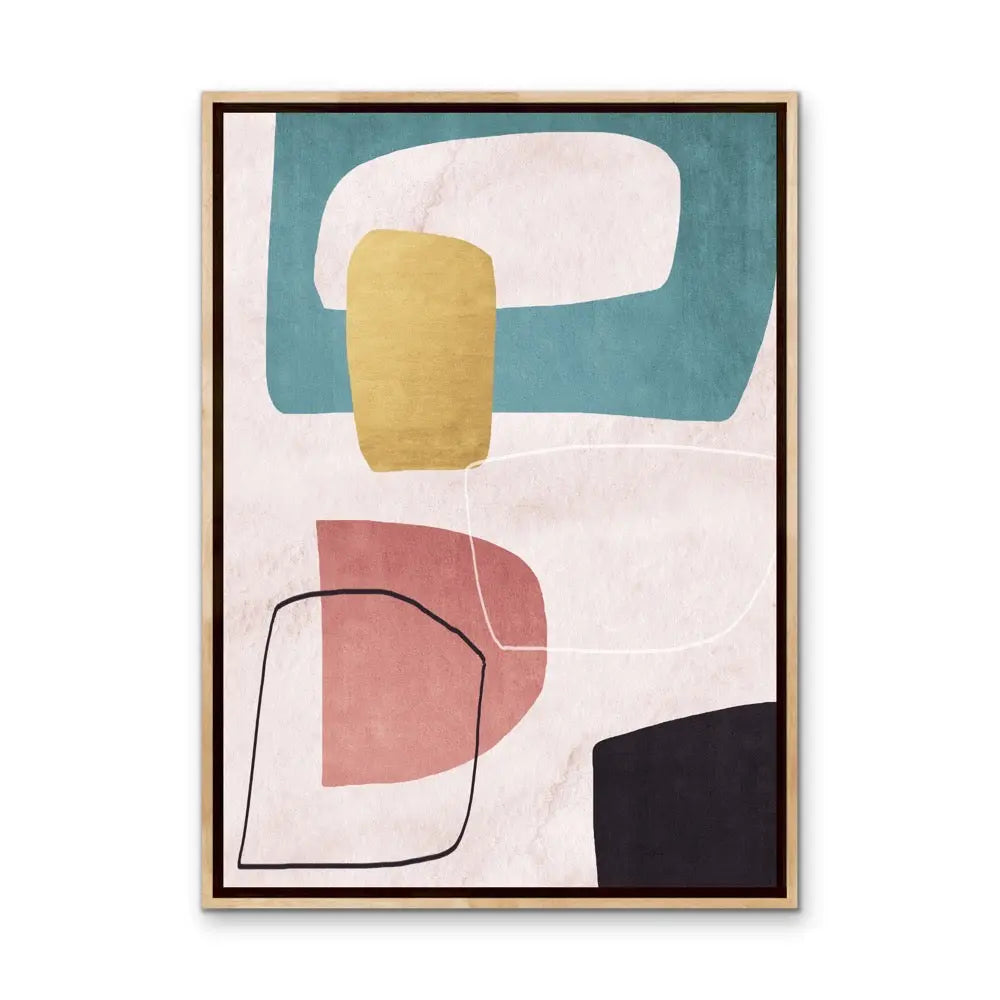 Shape and Texture Series -  Print Four - Colourful Abstract Geometric Art and Canvas Print Series I Heart Wall Art Australia 