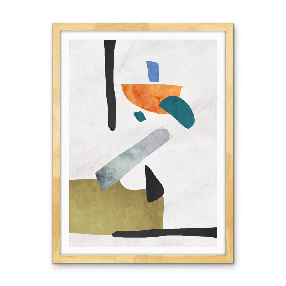 Shape and Texture Series -  Print One  - Colourful Abstract Geometric Art and Canvas Print Series I Heart Wall Art Australia 