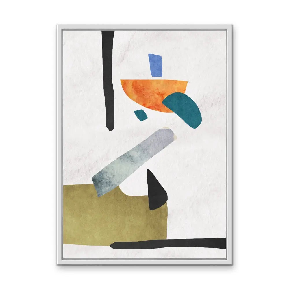 Shape and Texture Series -  Print One  - Colourful Abstract Geometric Art and Canvas Print Series I Heart Wall Art Australia 