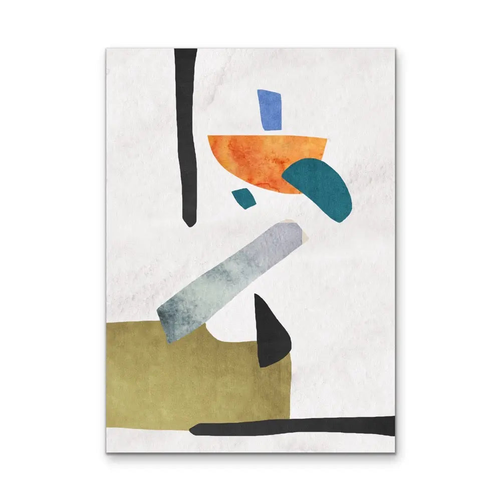 Shape and Texture Series -  Print One  - Colourful Abstract Geometric Art and Canvas Print Series I Heart Wall Art Australia 