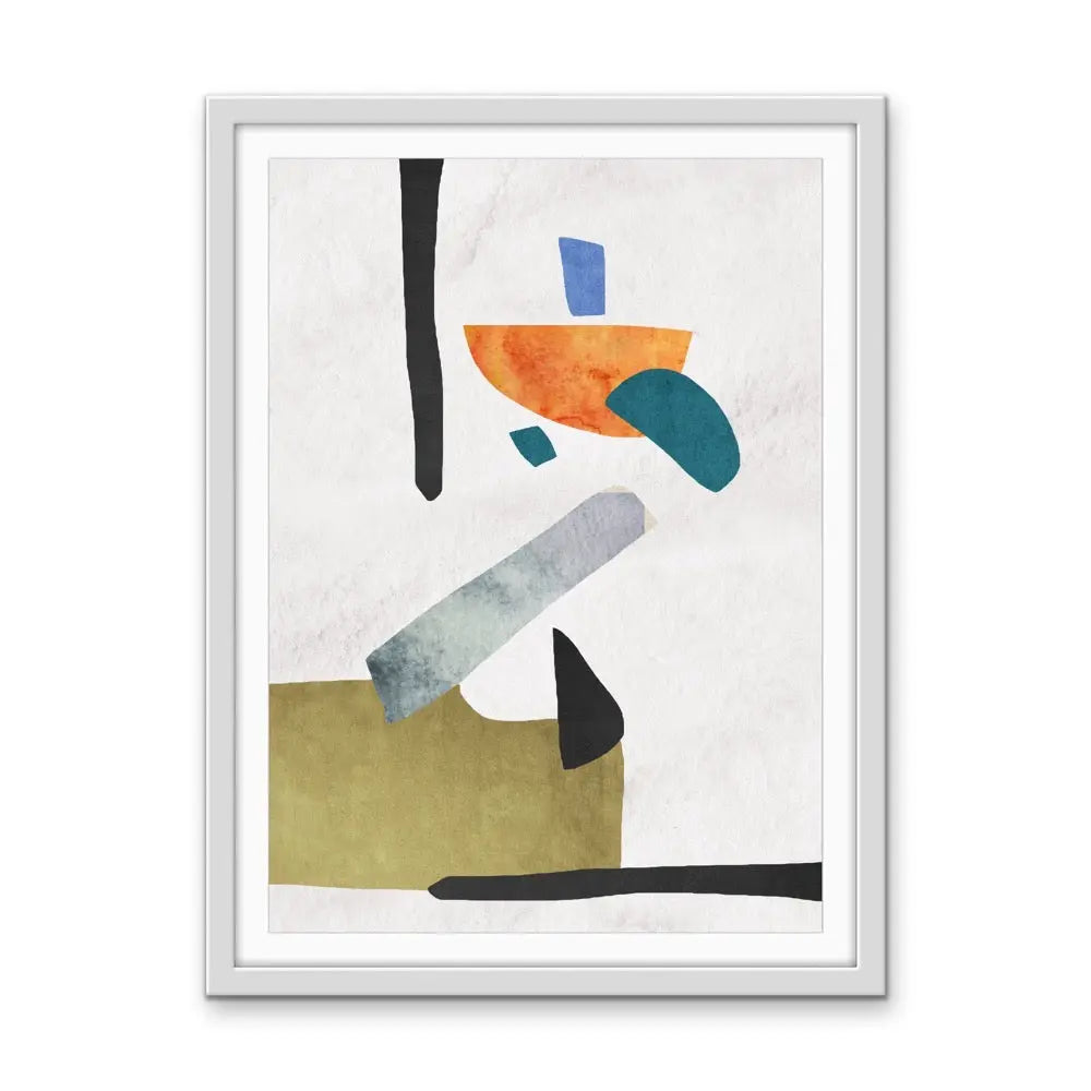 Shape and Texture Series -  Print One  - Colourful Abstract Geometric Art and Canvas Print Series I Heart Wall Art Australia 
