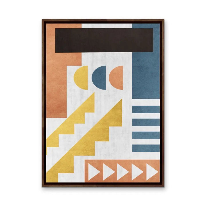 Shape and Texture Series -  Print Six  - Colourful Abstract Geometric Art and Canvas Print Series I Heart Wall Art Australia 