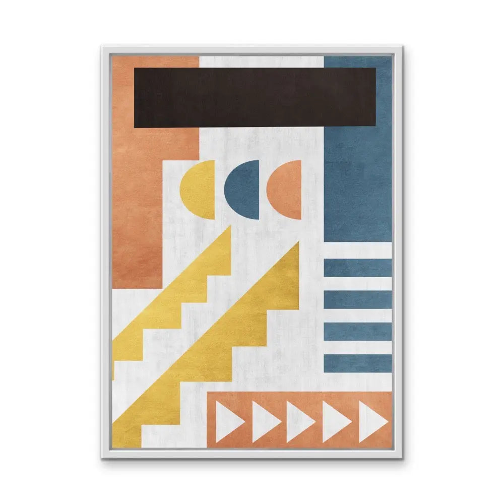 Shape and Texture Series -  Print Six  - Colourful Abstract Geometric Art and Canvas Print Series I Heart Wall Art Australia 