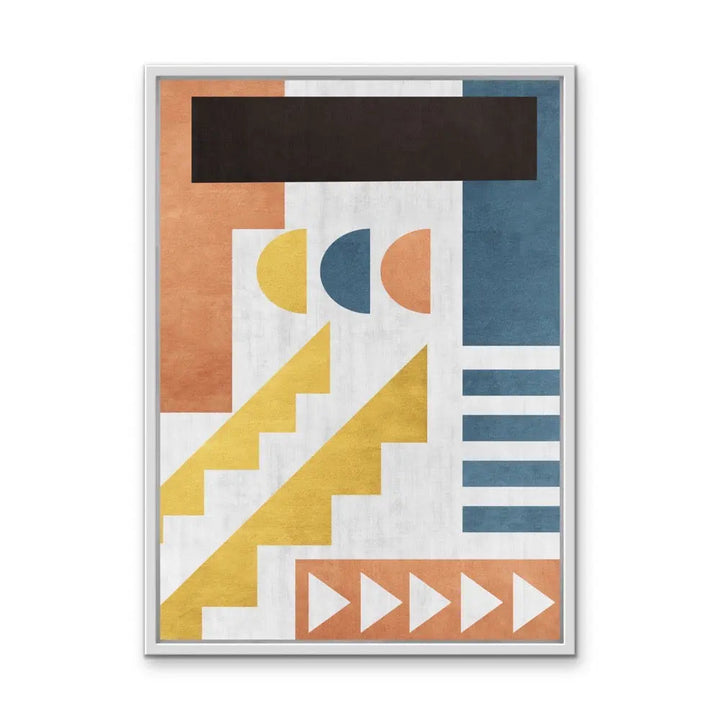 Shape and Texture Series -  Print Six  - Colourful Abstract Geometric Art and Canvas Print Series I Heart Wall Art Australia 