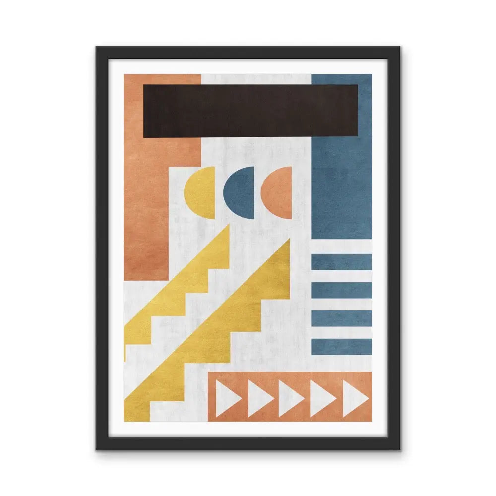 Shape and Texture Series -  Print Six  - Colourful Abstract Geometric Art and Canvas Print Series I Heart Wall Art Australia 