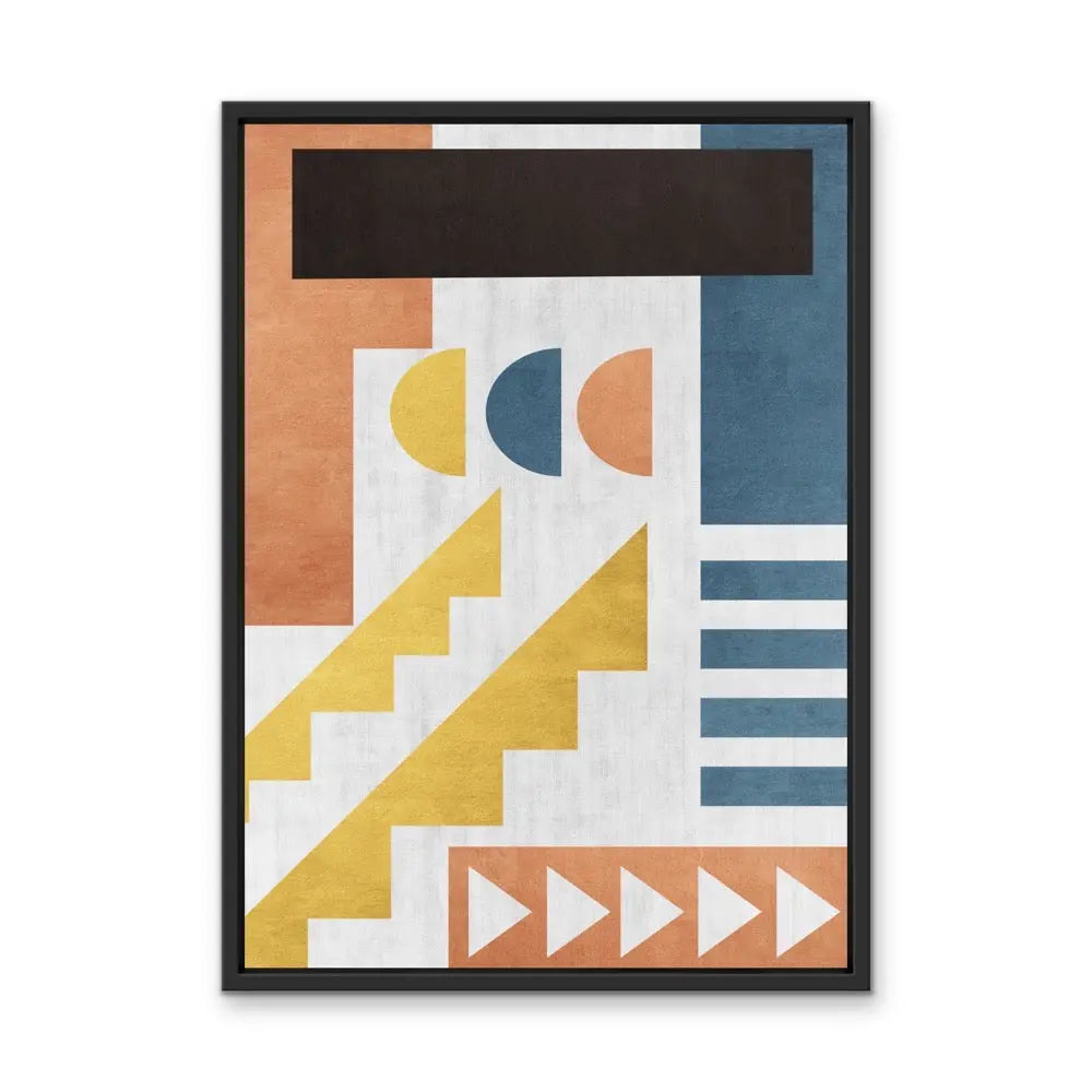 Shape and Texture Series -  Print Six  - Colourful Abstract Geometric Art and Canvas Print Series I Heart Wall Art Australia 