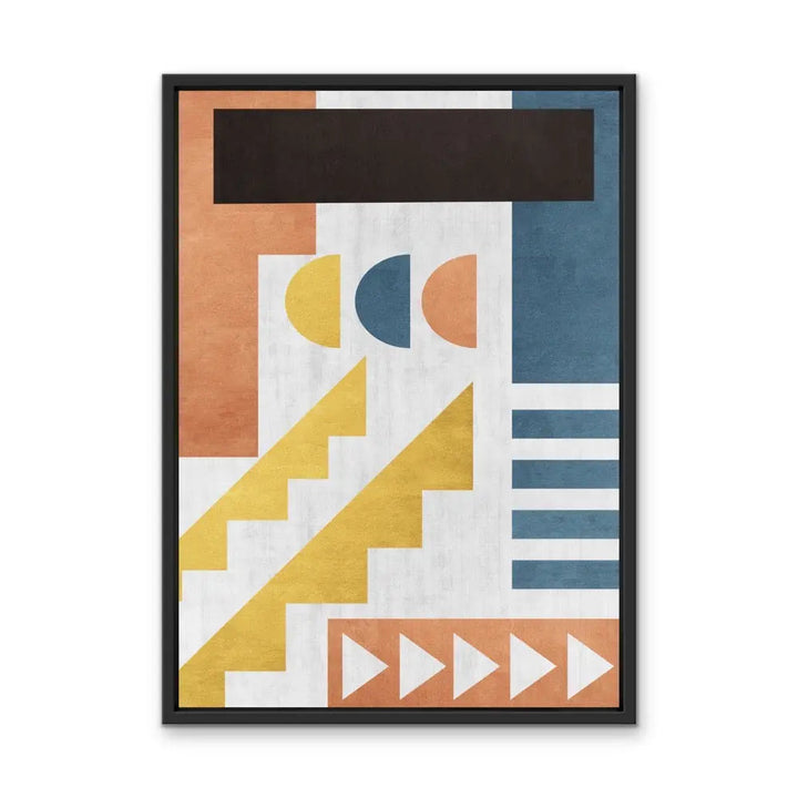 Shape and Texture Series -  Print Six  - Colourful Abstract Geometric Art and Canvas Print Series I Heart Wall Art Australia 