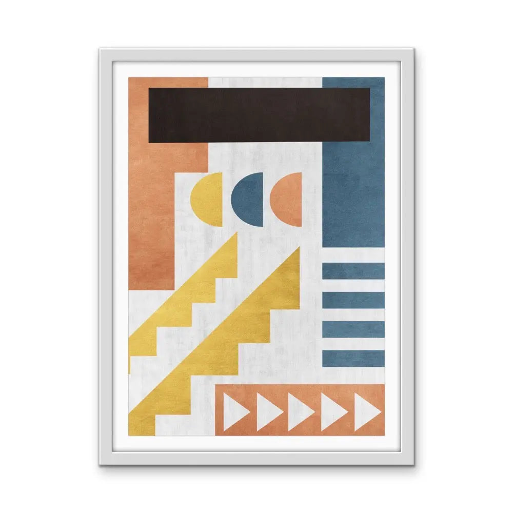 Shape and Texture Series -  Print Six  - Colourful Abstract Geometric Art and Canvas Print Series I Heart Wall Art Australia 
