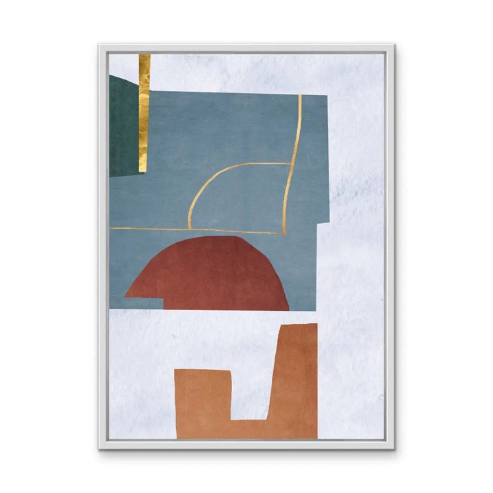 Shape and Texture Series -  Print Three - Colourful Abstract Geometric Art and Canvas Print Series I Heart Wall Art Australia 