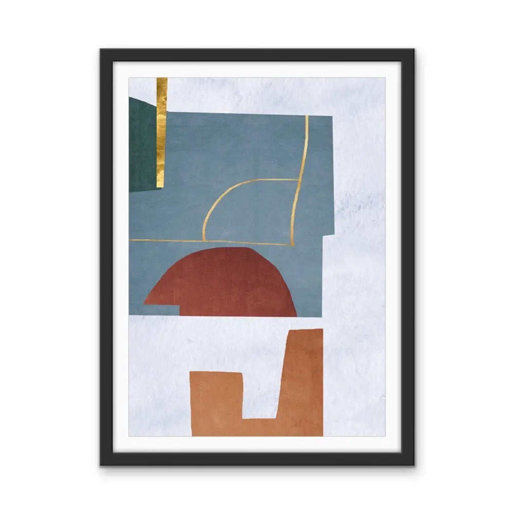 Shape and Texture Series -  Print Three - Colourful Abstract Geometric Art and Canvas Print Series I Heart Wall Art Australia 