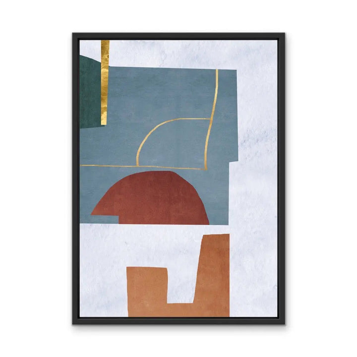 Shape and Texture Series -  Print Three - Colourful Abstract Geometric Art and Canvas Print Series I Heart Wall Art Australia 
