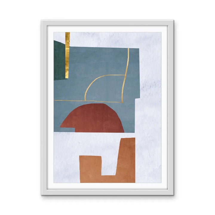 Shape and Texture Series -  Print Three - Colourful Abstract Geometric Art and Canvas Print Series I Heart Wall Art Australia 