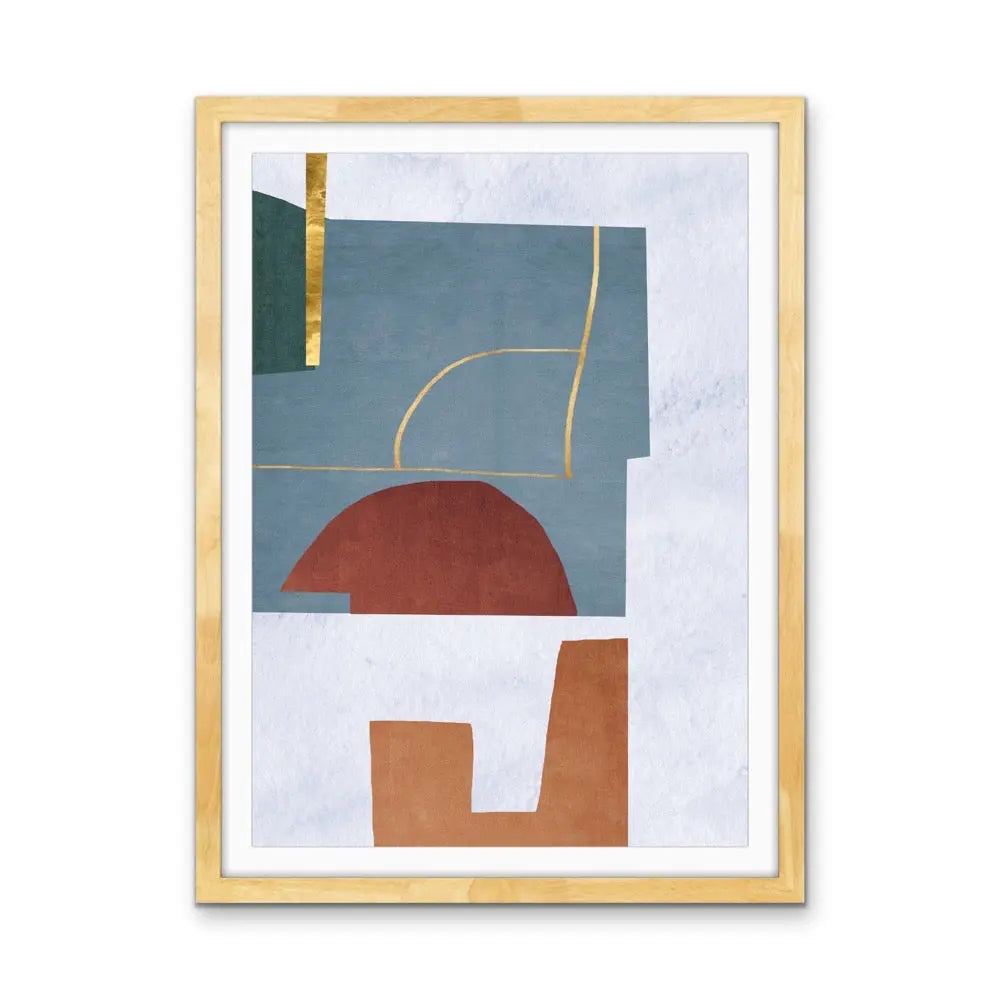 Shape and Texture Series -  Print Three - Colourful Abstract Geometric Art and Canvas Print Series I Heart Wall Art Australia 